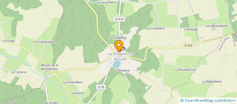 localisation de l'entreprise MONSIEUR FRANCOIS LAINE à LA MADELEINE-BOUVET
