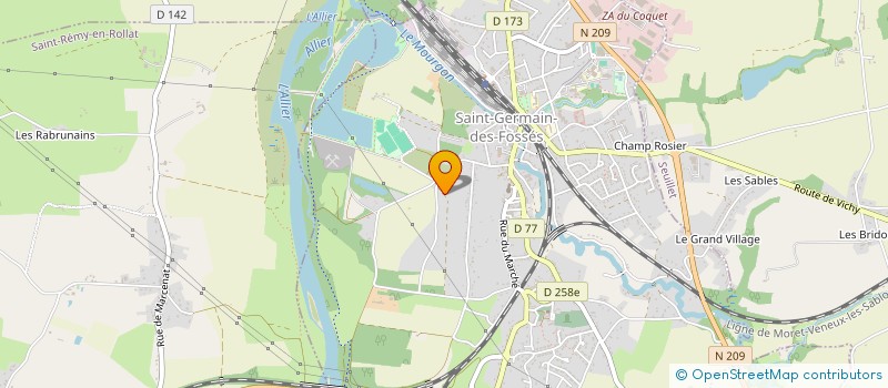 localisation de l'entreprise MONSIEUR FRANCOIS LAMBERGER  SAINT-GERMAIN-DES-FOSSES