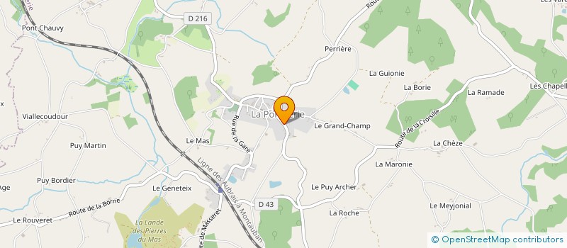 localisation de l'entreprise MONSIEUR FRANCOIS LANSADE à LA PORCHERIE