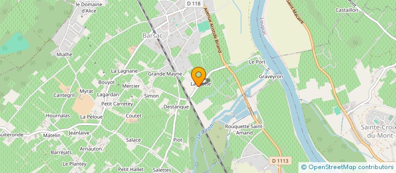 localisation de l'entreprise MONSIEUR FRANCOIS LAPIOS  BARSAC