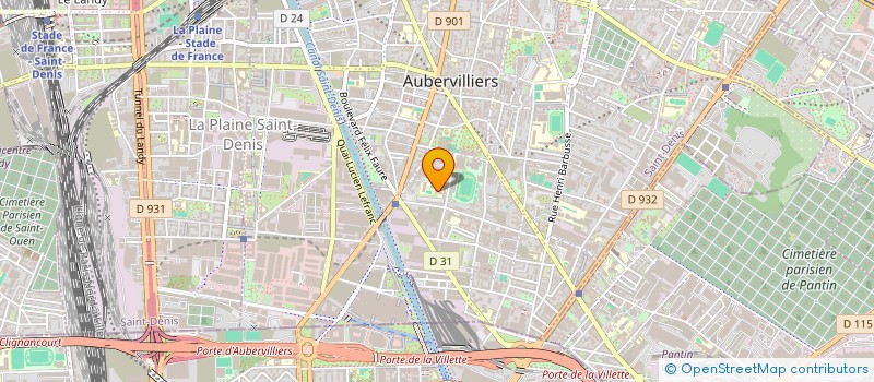 localisation de l'entreprise MONSIEUR FRANCOIS LAPORTE  AUBERVILLIERS