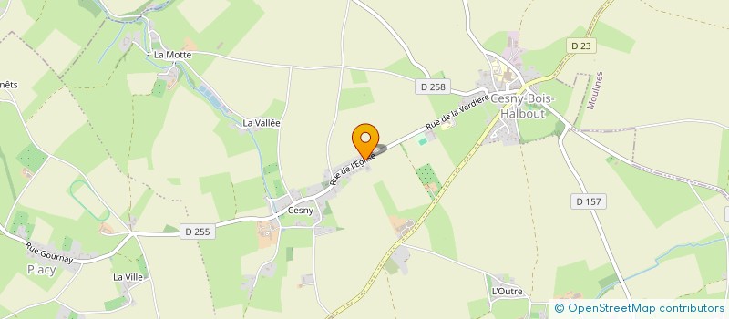 localisation de l'entreprise MONSIEUR FRANCOIS LARGERIE  CESNY-LES-SOURCES