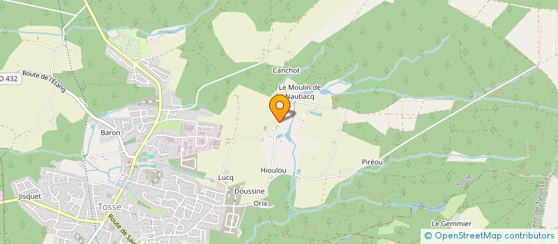 localisation de l'entreprise MONSIEUR FRANCOIS LARREGAIN  TOSSE