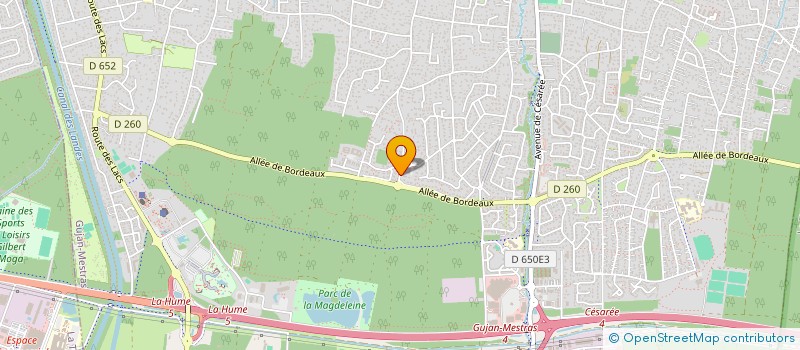 localisation de l'entreprise MONSIEUR FRANCOIS LASCOURREGES  GUJAN-MESTRAS