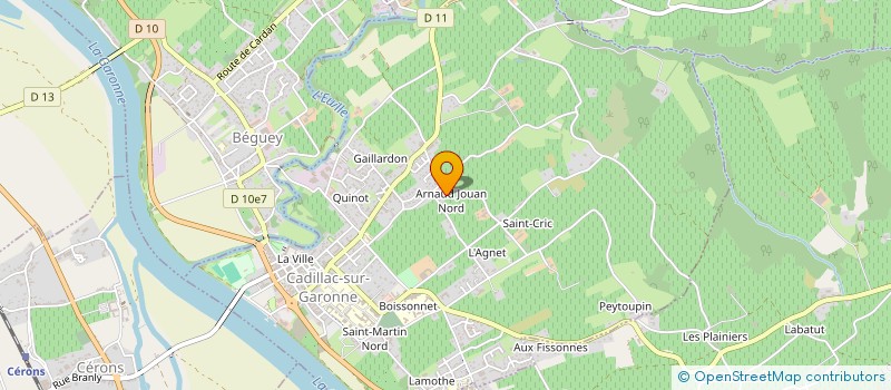 localisation de l'entreprise MONSIEUR FRANCOIS LATASTE  CADILLAC-SUR-GARONNE