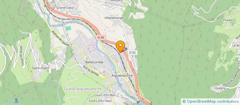 localisation de l'entreprise MONSIEUR FRANCOIS LATHUILE  GRAND-AIGUEBLANCHE