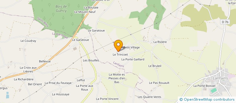 localisation de l'entreprise MONSIEUR FRANCOIS LATOUCHE  LANFAINS