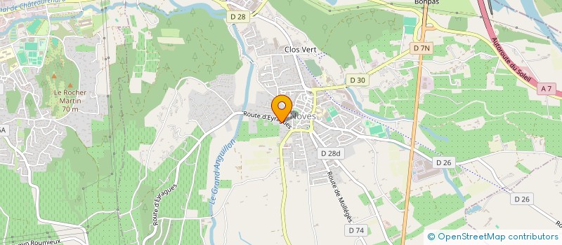 localisation de l'entreprise MONSIEUR FRANCOIS LAUGIER  NOVES