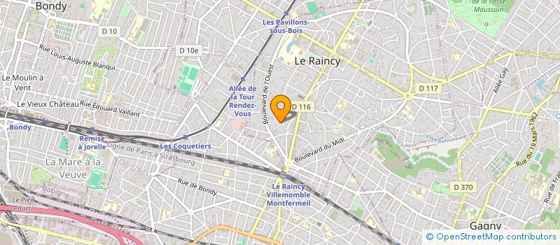 localisation de l'entreprise MONSIEUR FRANCOIS LAURENS à LE RAINCY