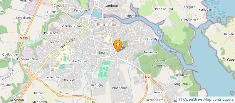 localisation de l'entreprise MONSIEUR FRANCOIS LAURENT  PONT-L'ABBE