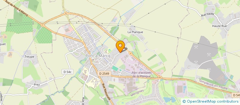 localisation de l'entreprise MONSIEUR FRANCOIS LAURIDANT  PONT-A-MARCQ