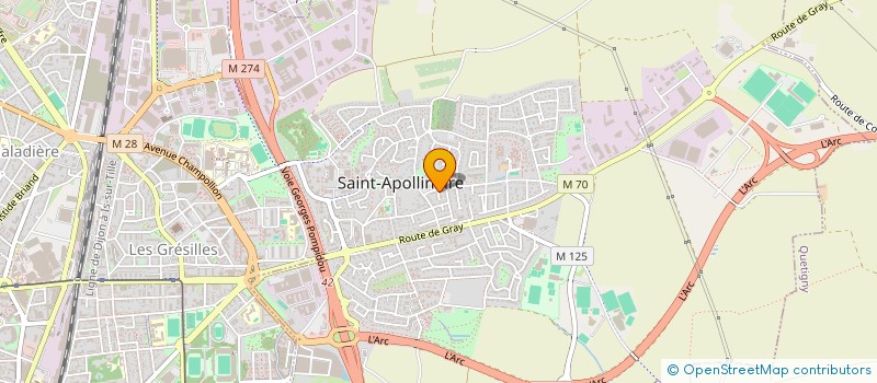 localisation de l'entreprise MONSIEUR FRANCOIS LAVIER  SAINT-APOLLINAIRE