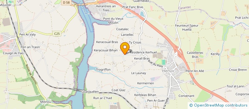 localisation de l'entreprise MONSIEUR FRANCOIS LE BER  TAULE