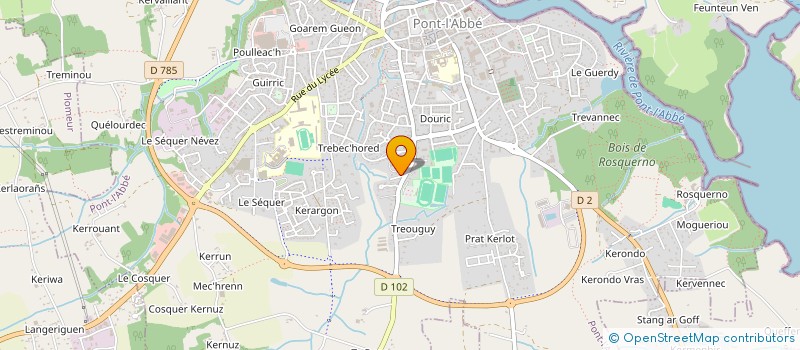 localisation de l'entreprise MONSIEUR FRANCOIS LE BERRE  PONT-L'ABBE