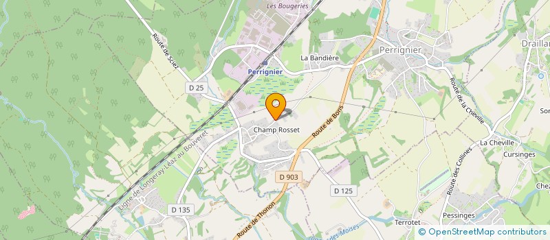 localisation de l'entreprise MONSIEUR FRANCOIS LE CONTE  PERRIGNIER