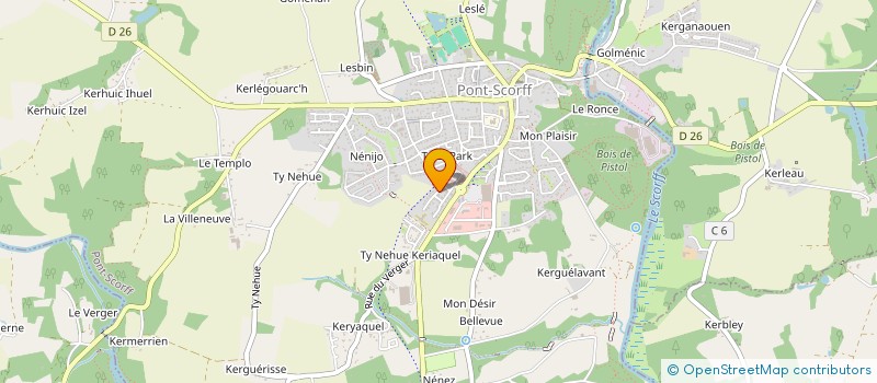 localisation de l'entreprise MONSIEUR FRANCOIS LE CORRE  PONT-SCORFF