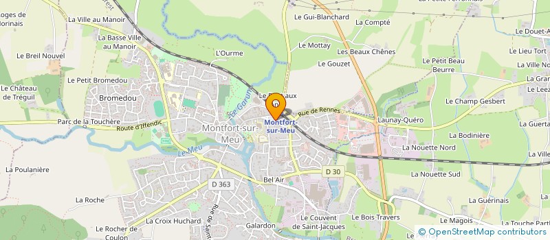 localisation de l'entreprise MONSIEUR FRANCOIS LE GAL  MONTFORT-SUR-MEU