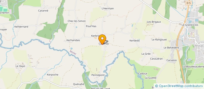 localisation de l'entreprise MONSIEUR FRANCOIS LE MENELEC  MOLAC