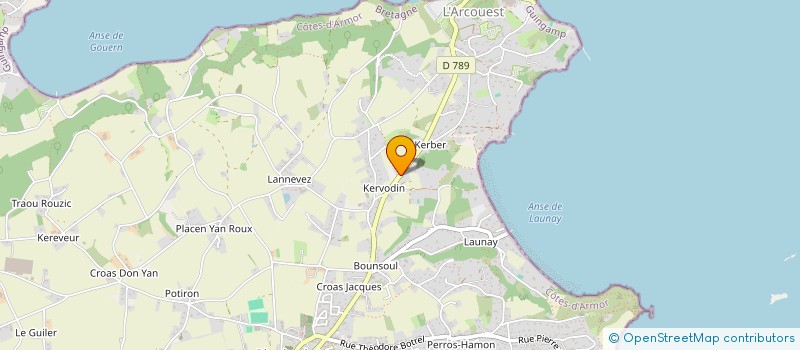 localisation de l'entreprise MONSIEUR FRANCOIS LE ROUSSEAU  PLOUBAZLANEC