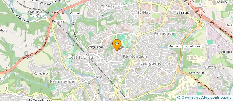 localisation de l'entreprise MONSIEUR FRANCOIS LE TOUZE à QUIMPER