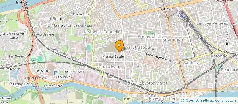 localisation de l'entreprise MONSIEUR FRANCOIS LEBOUL  TOURS