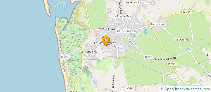 localisation de l'entreprise MONSIEUR FRANCOIS LECLUZE  BLAINVILLE-SUR-MER