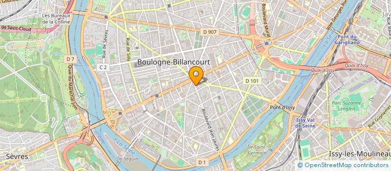 localisation de l'entreprise MONSIEUR FRANCOIS LEDRU à BOULOGNE-BILLANCOURT