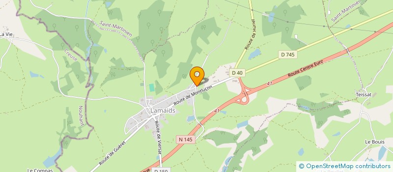 localisation de l'entreprise MONSIEUR FRANCOIS LEFEBVRE  TREIGNAT