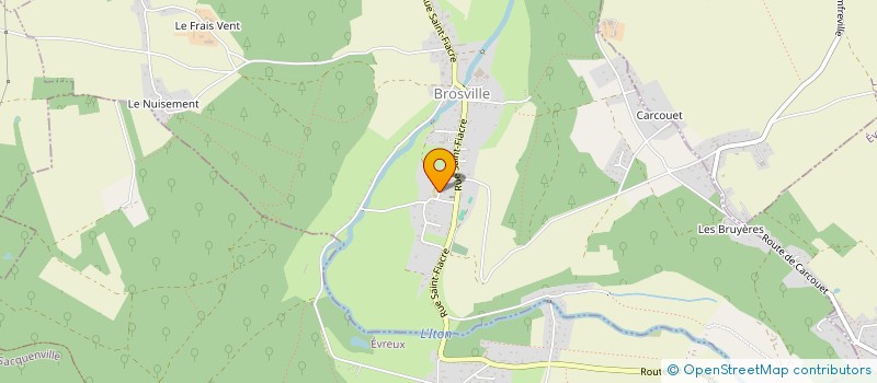 localisation de l'entreprise MONSIEUR FRANCOIS LEFEVRE  BROSVILLE