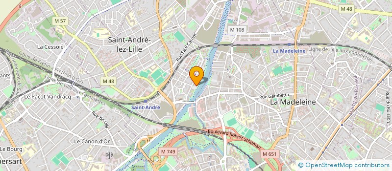 localisation de l'entreprise MONSIEUR FRANCOIS LEFEVRE  SAINT-ANDRE-LEZ-LILLE