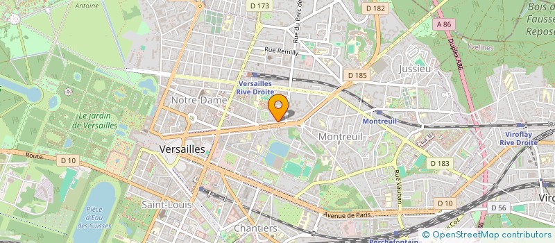 localisation de l'entreprise MONSIEUR FRANCOIS LEGER à VERSAILLES