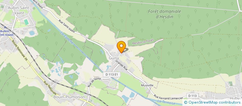localisation de l'entreprise MONSIEUR FRANCOIS LEMAITRE  GUISY