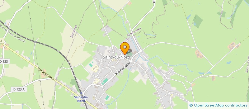 localisation de l'entreprise MONSIEUR FRANCOIS LENOBLE  SAINS-DU-NORD