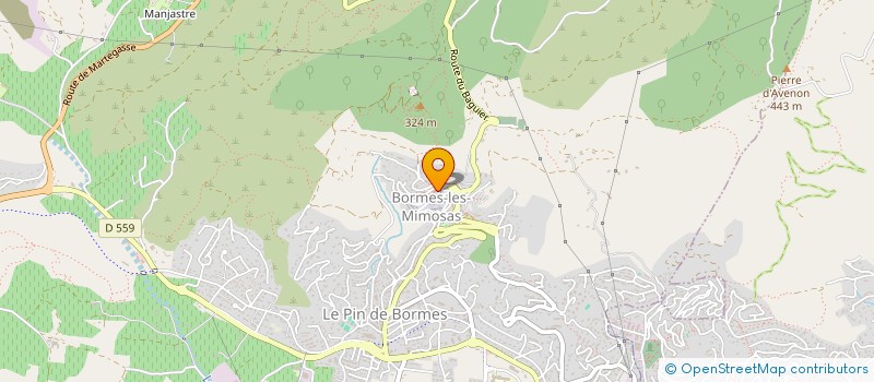 localisation de l'entreprise MONSIEUR FRANCOIS LENOIR  BORMES-LES-MIMOSAS