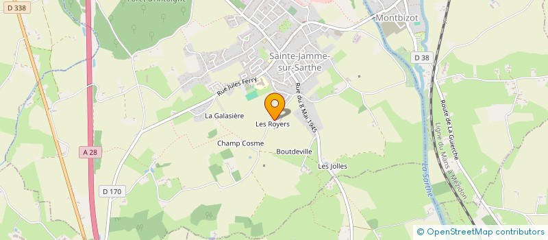 localisation de l'entreprise MONSIEUR FRANCOIS LENOIR-PERROTEL à SAINTE JAMME SUR SARTHE