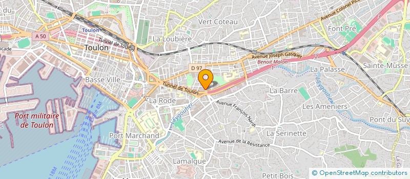 localisation de l'entreprise MONSIEUR FRANCOIS LEPINE  TOULON