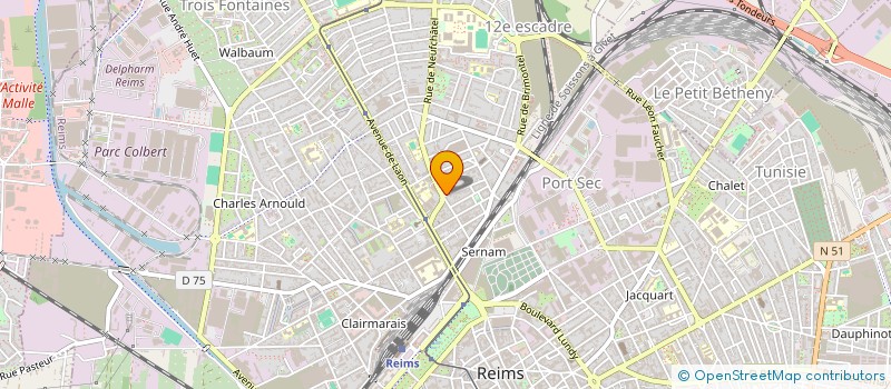 localisation de l'entreprise MONSIEUR FRANCOIS LESTRILLE  REIMS