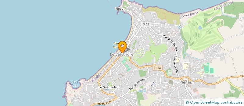 localisation de l'entreprise MONSIEUR FRANCOIS LEVEQUE  PLENEUF-VAL-ANDRE