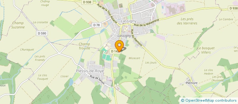 localisation de l'entreprise MONSIEUR FRANCOIS LEVIER  LASSIGNY