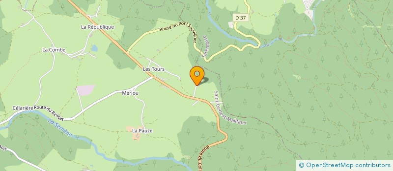 localisation de l'entreprise MONSIEUR FRANCOIS LEYDIER  SAINT-GENEST-MALIFAUX