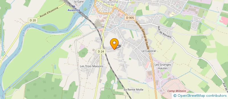 localisation de l'entreprise MONSIEUR FRANCOIS LIGEZ à AUXONNE