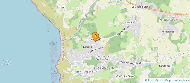 localisation de l'entreprise MONSIEUR FRANCOIS LISSILLOUR à LANNION