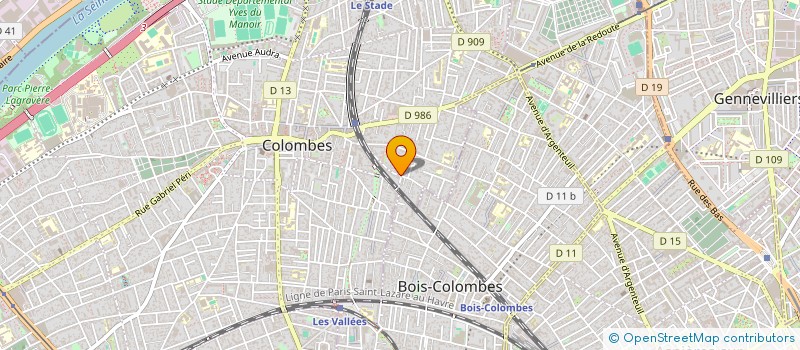 localisation de l'entreprise MONSIEUR FRANCOIS LLINAS à COLOMBES