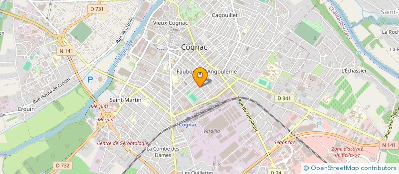 localisation de l'entreprise MONSIEUR FRANCOIS LOBIT à COGNAC