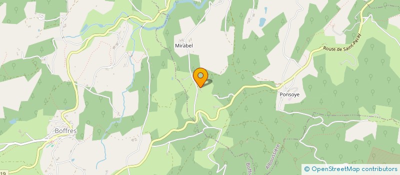 localisation de l'entreprise MONSIEUR FRANCOIS LORIOL  ALBOUSSIERE