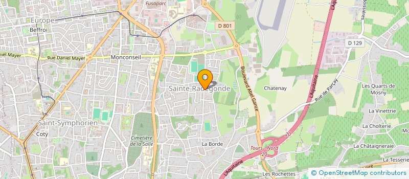 localisation de l'entreprise MONSIEUR FRANCOIS-LOUIS JEUIL  TOURS