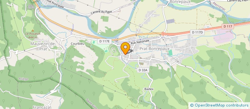 localisation de l'entreprise MONSIEUR FRANCOIS LUBERT à PRAT-BONREPAUX