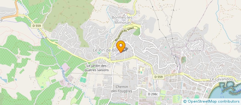 localisation de l'entreprise MONSIEUR FRANCOIS LUCCIONI à BORMES-LES-MIMOSAS