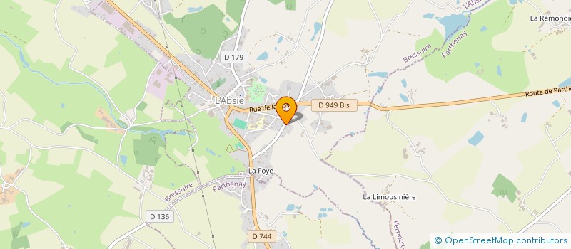 localisation de l'entreprise MONSIEUR FRANCOIS MADORE  L'ABSIE