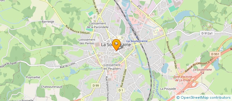 localisation de l'entreprise MONSIEUR FRANCOIS MADRIAS à LA SOUTERRAINE
